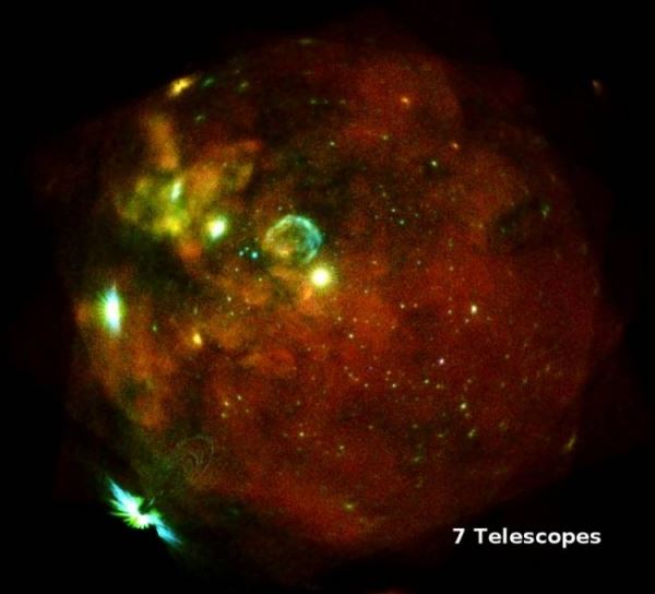 Получен снимок волны от взрыва сверхновой, который произошел 30 лет назад