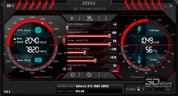 Обзор видеокарты MSI GeForce RTX 2060 SUPER Ventus GP OC: укрощённая ветром