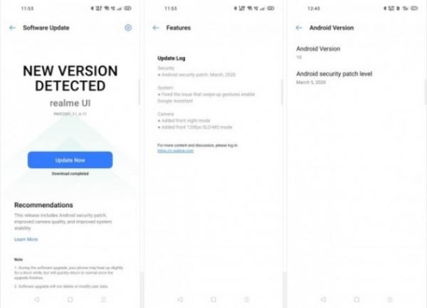 <br />
        Realme 6 получает свое первое обновление программного обеспечения<br />
    